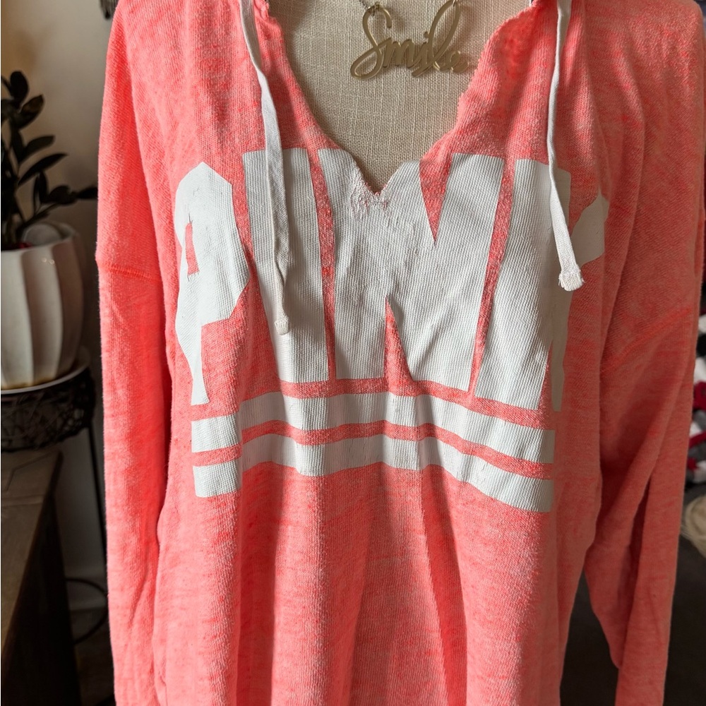PINK Victoria's Secret Coral Hoodie